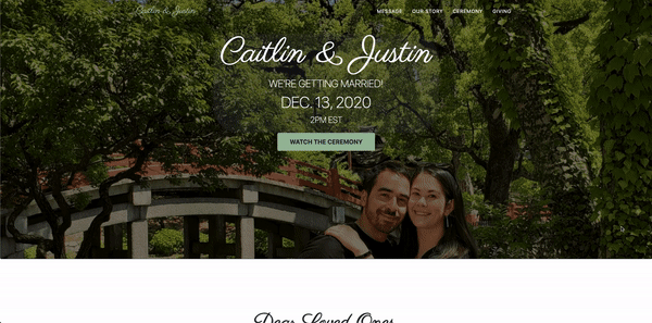 Building a Wedding Website